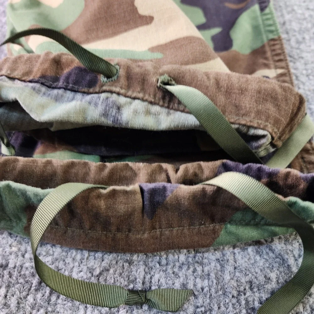 Vtg 90s US Army M81 Woodland Camo BDU Cargo Snap Fly Pants Mens Small Long 31x33